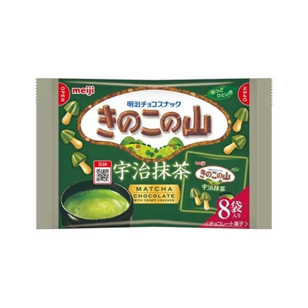 (시즌상품) 메이지 키노코노야마 우지말차 맛 초콜릿 8봉지입 / 일본 초코 과자 간식 [원산지:일본]