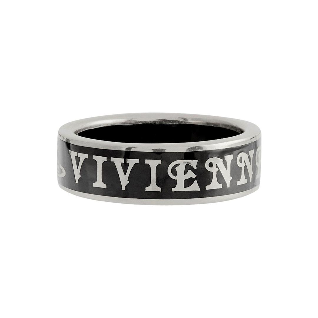 비브 반지 Viv Conduit St Ring 09 719602 Silver/Black