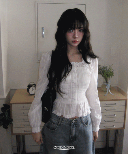 [잘록핏🖤/핏보정] 시오 스퀘어 블라우스