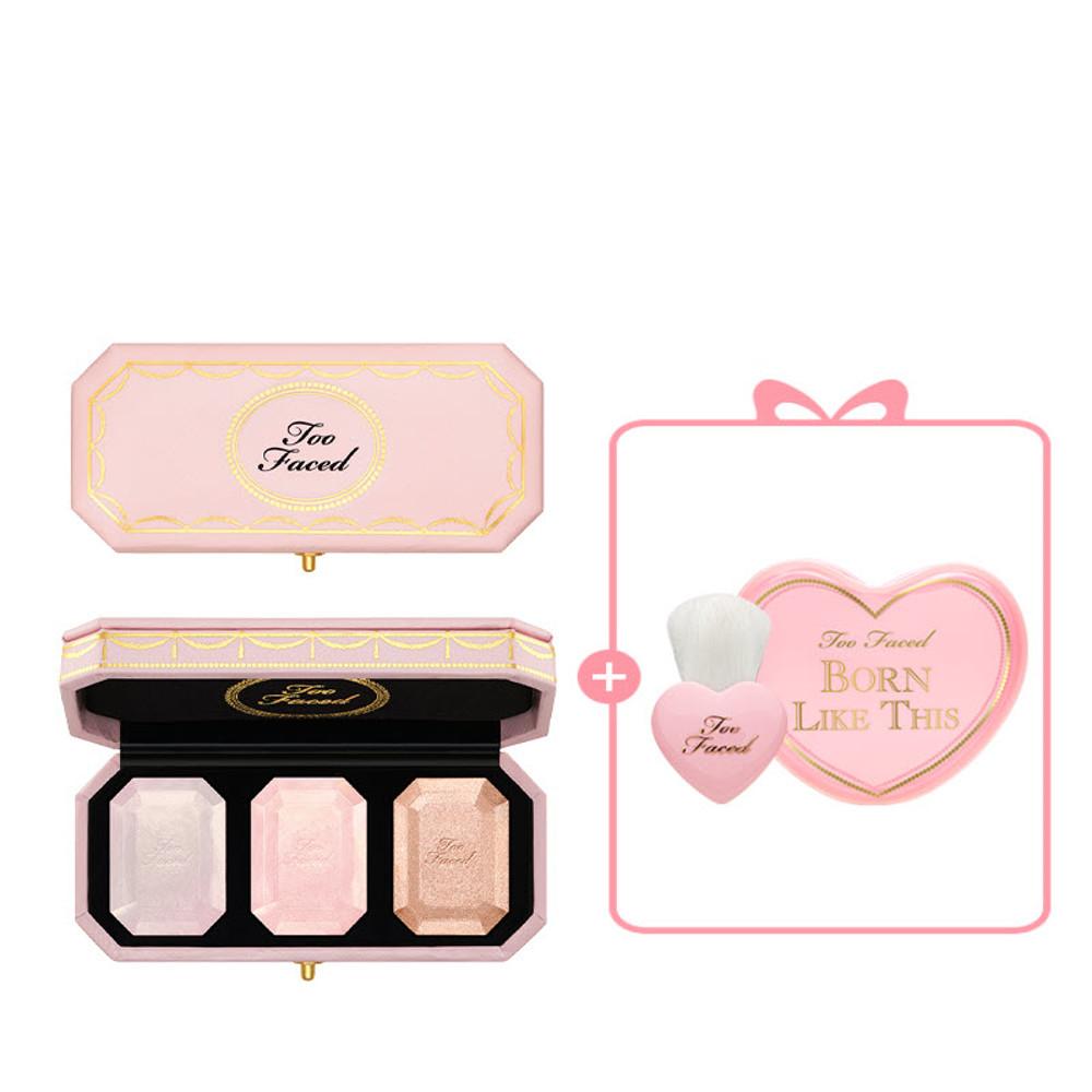 다이아몬드 하이라이터 트리오 + GIFT(하트 파우치+하트 치크 브러쉬)