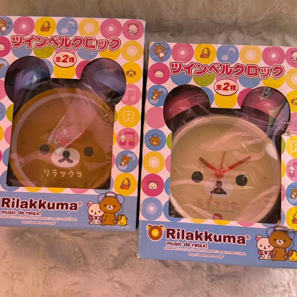 [고전문구] 리락쿠마 트윈 벨 시계 3종