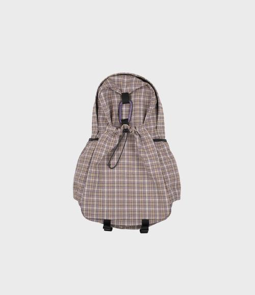 에메모가든(MMOGARDEN)  mmo backpack cotton check 3layer / grape - 사이즈 & 후기 | 무신사