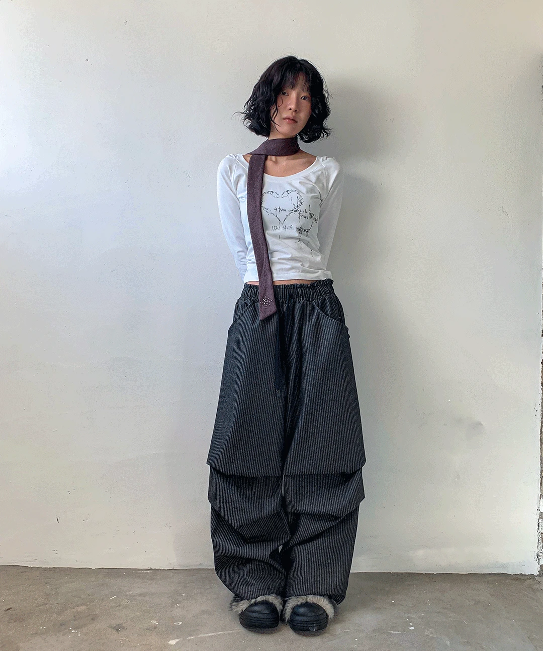 니온디 리벳 스트라이프 카펜더 데님 팬츠 - 2color