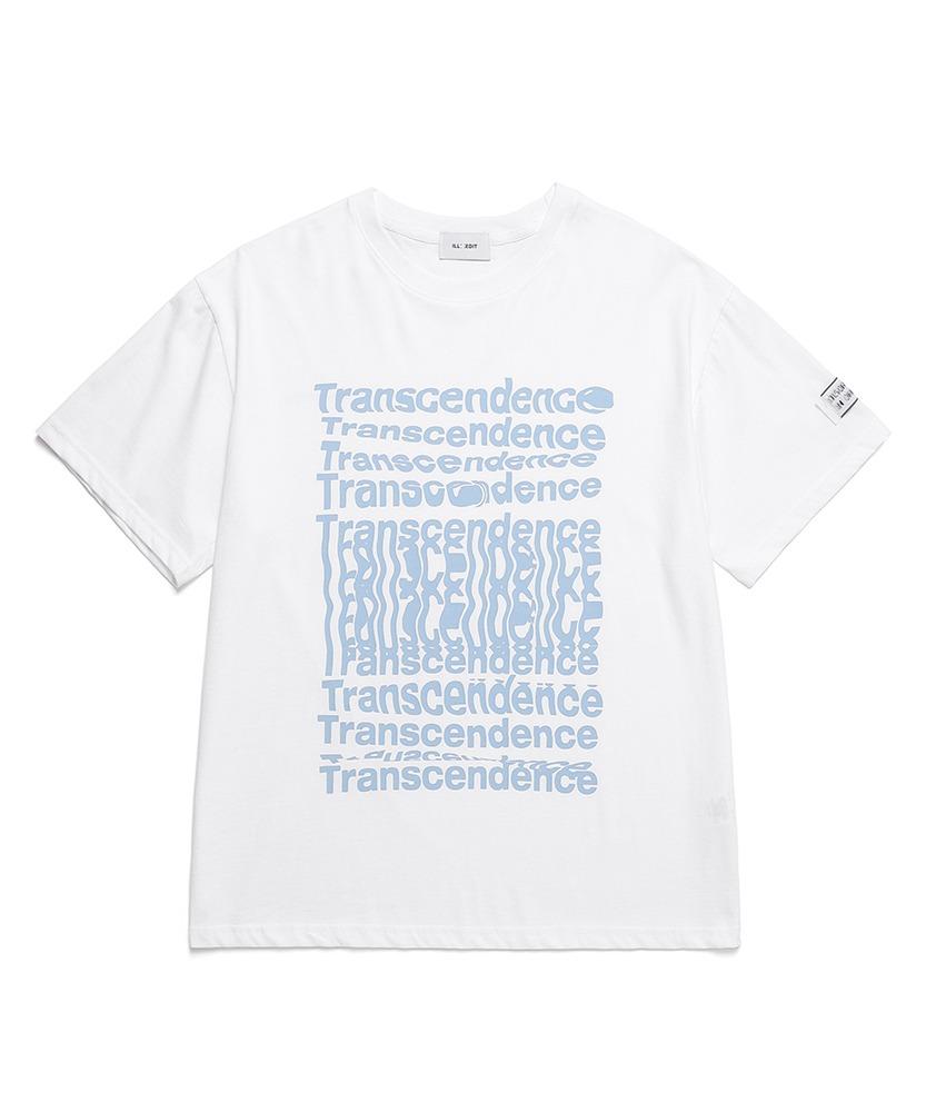 TRANSCENDENCE T-SHIRT WHITE SKYBLUE