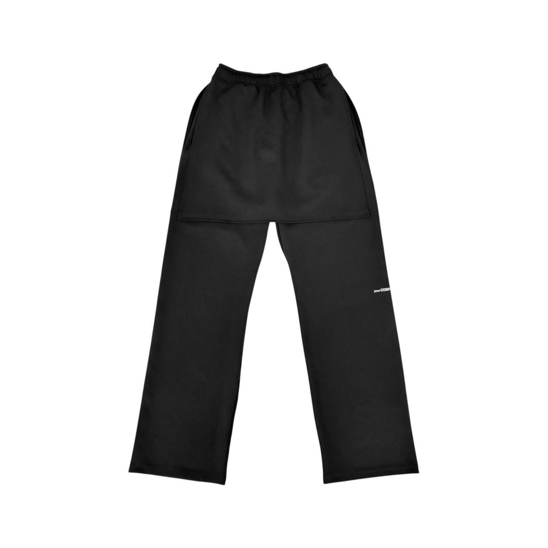 25-RE1 LAYERED PANTS (BLACK / new fabric)