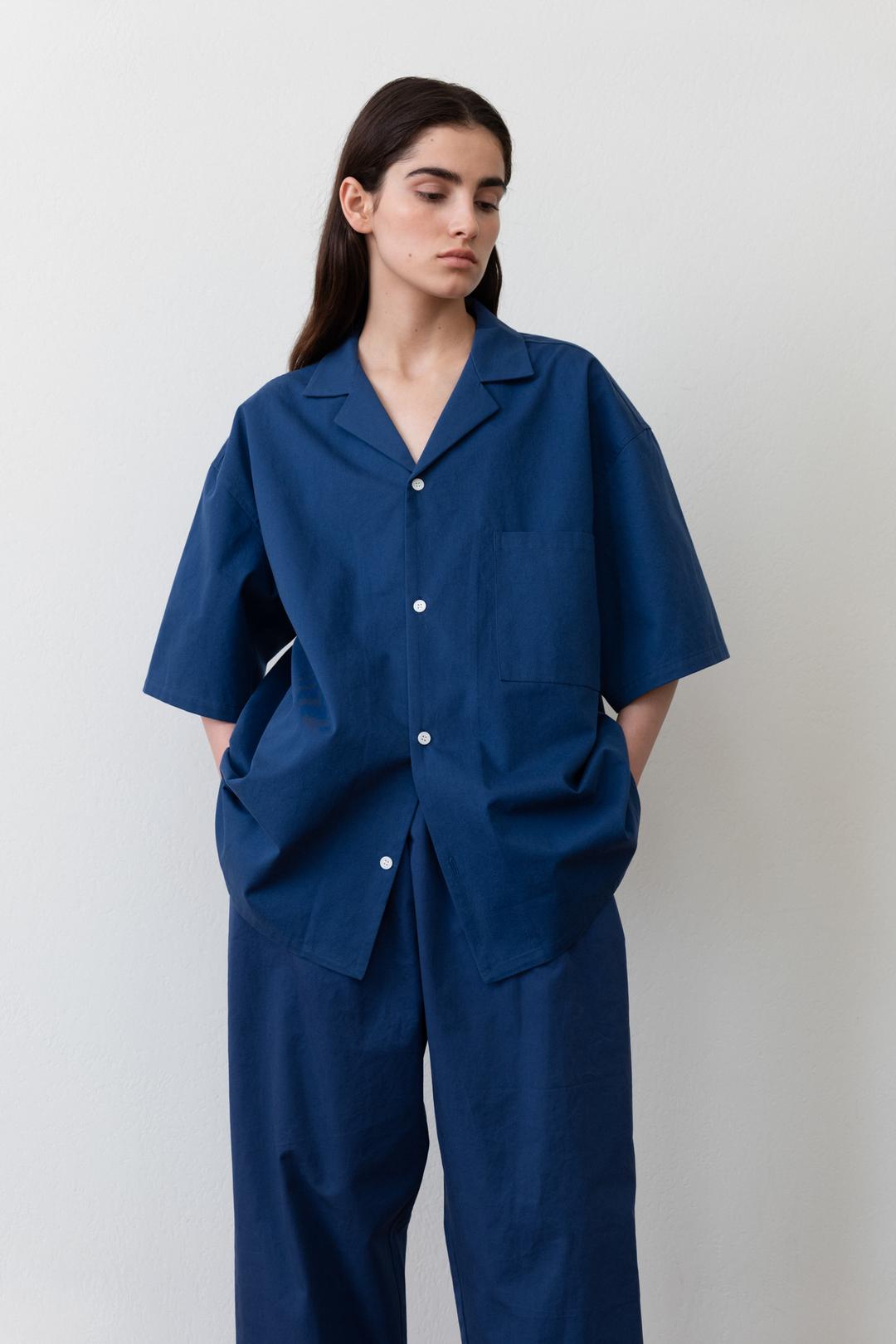 COTTON LOUNGE & SLEEPWEAR SET (COBALT BLUE)