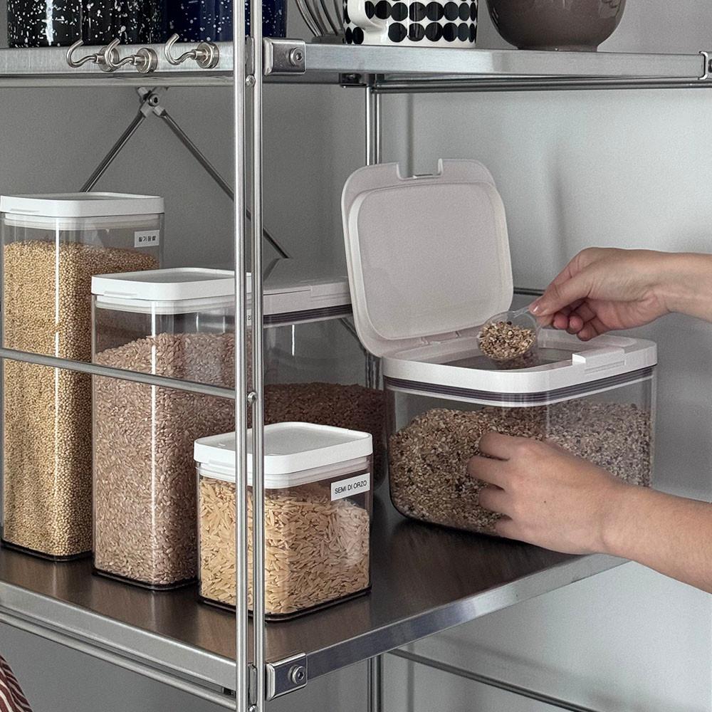 밀폐형 원터치 잡곡통 쌀통 곡물 보관용기 2kg