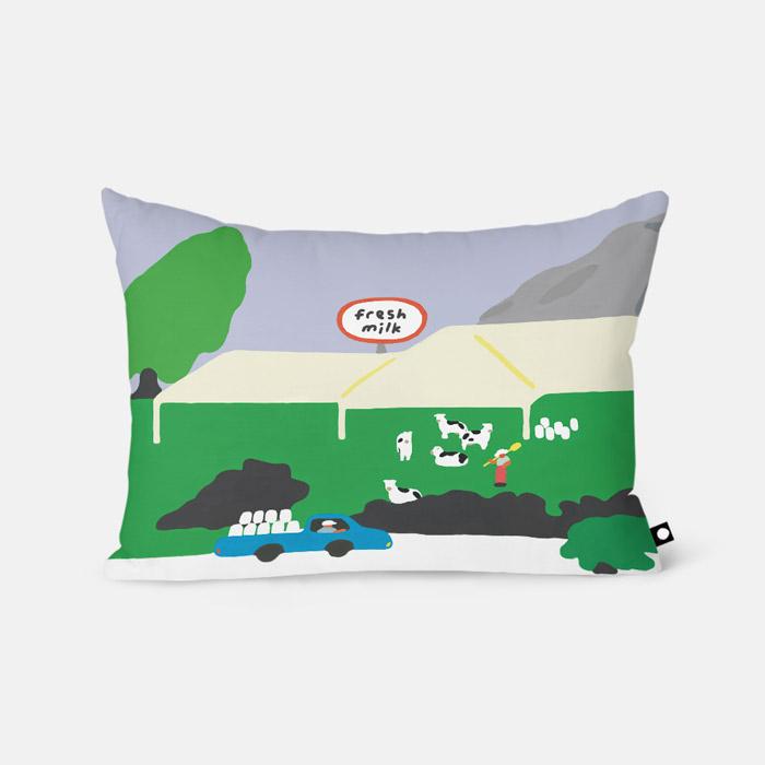 Fresh milk 베개 커버