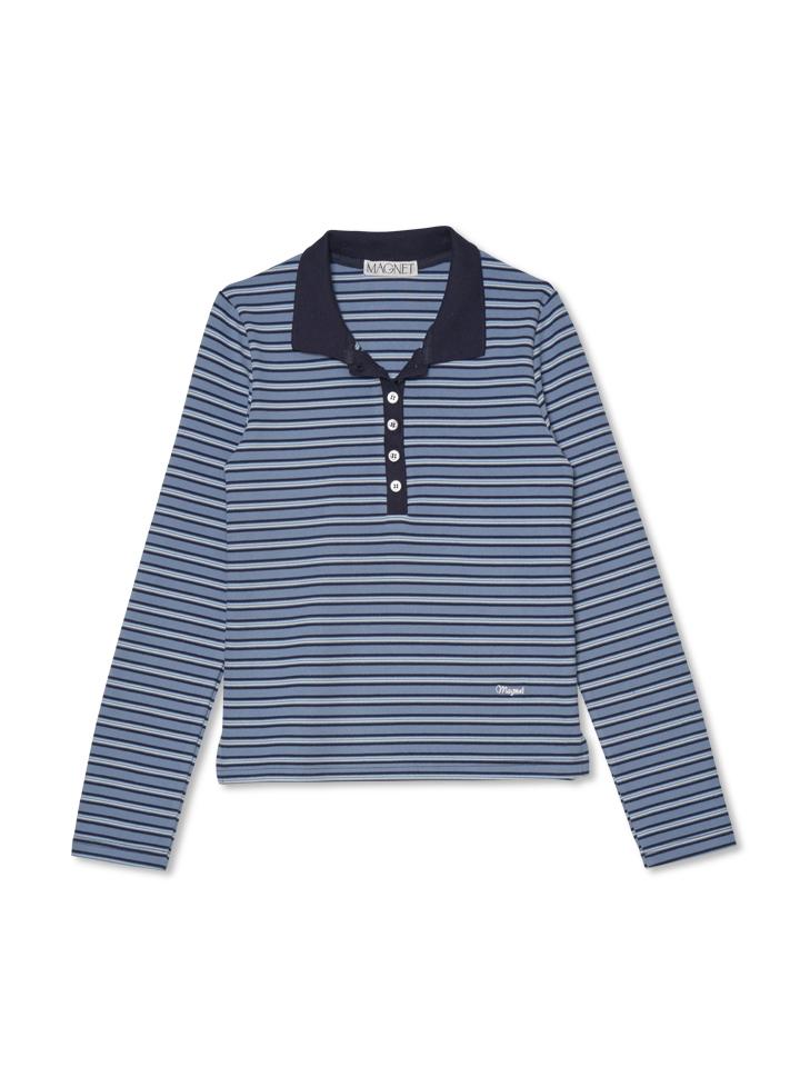 Stripe PK T-Shirt (Blue)