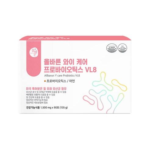올바른건강식품 와이 케어 프로바이오틱스 질 유래 유산균 VL8, 90회분, 1개