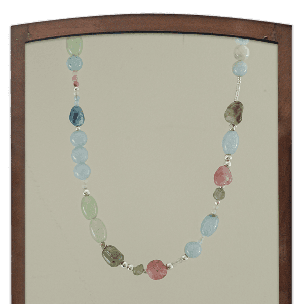 Giverny's Sunset, stone necklace
