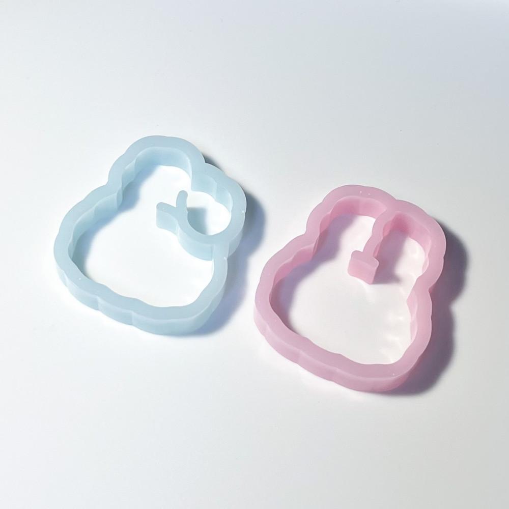 몽글 토끼 쉐이커 몰드 2 types - Bunny shaker mold 2 types 레진 수제 몰드