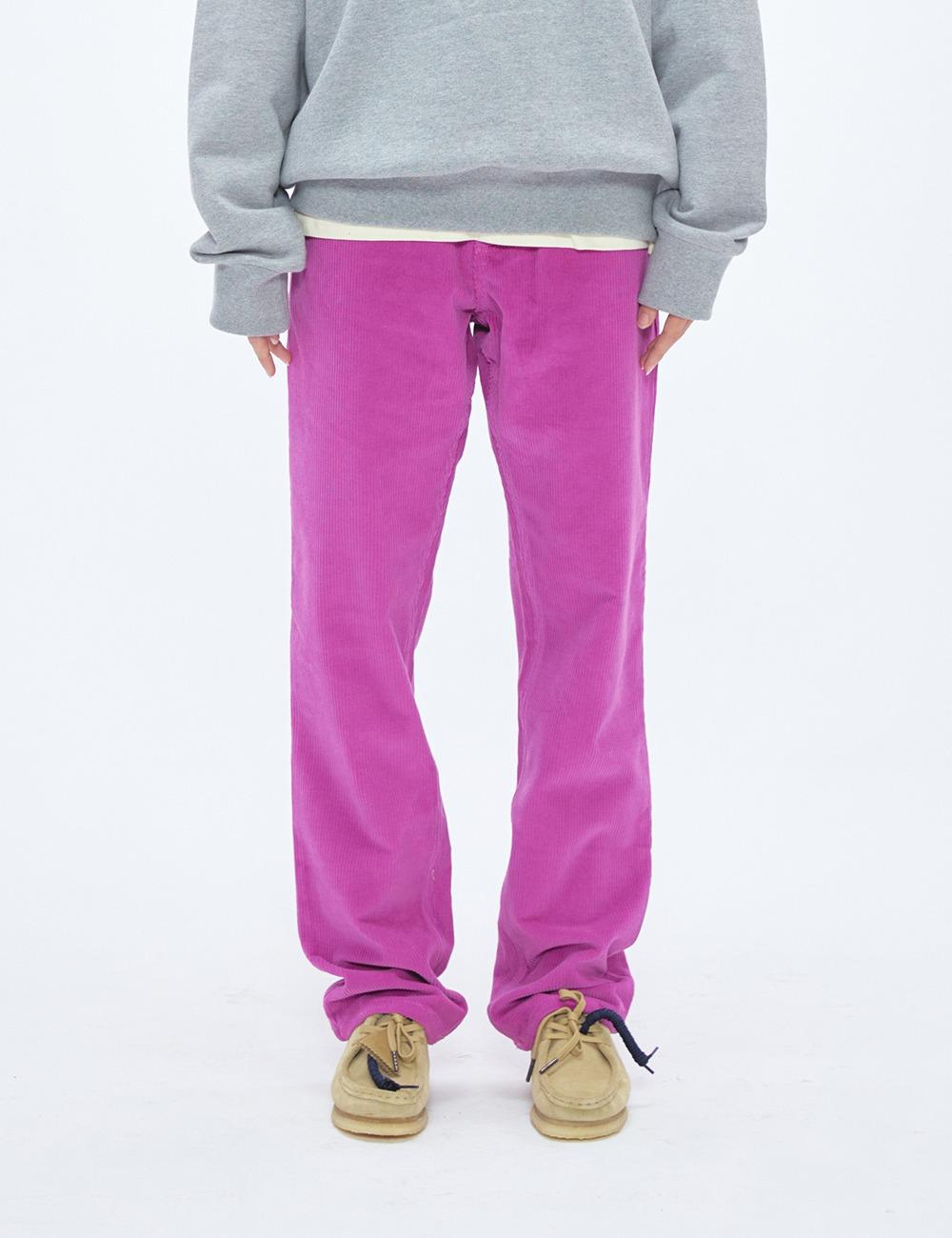 UNI CORDUROY PANTS (DEEP PINK)