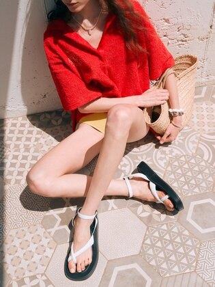 [단독]Humble 험블 가죽 통굽 쪼리샌들 3.5cm_4color