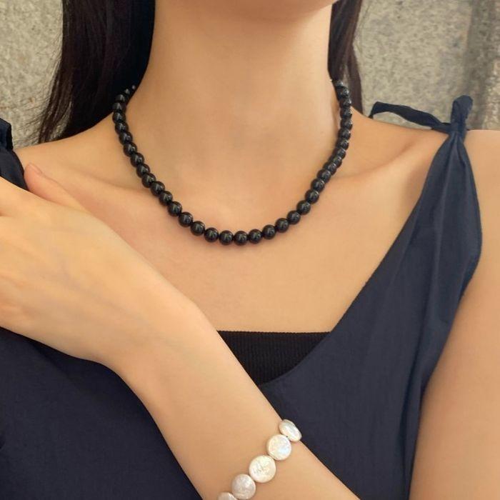 Onyx necklace (6,8mm)