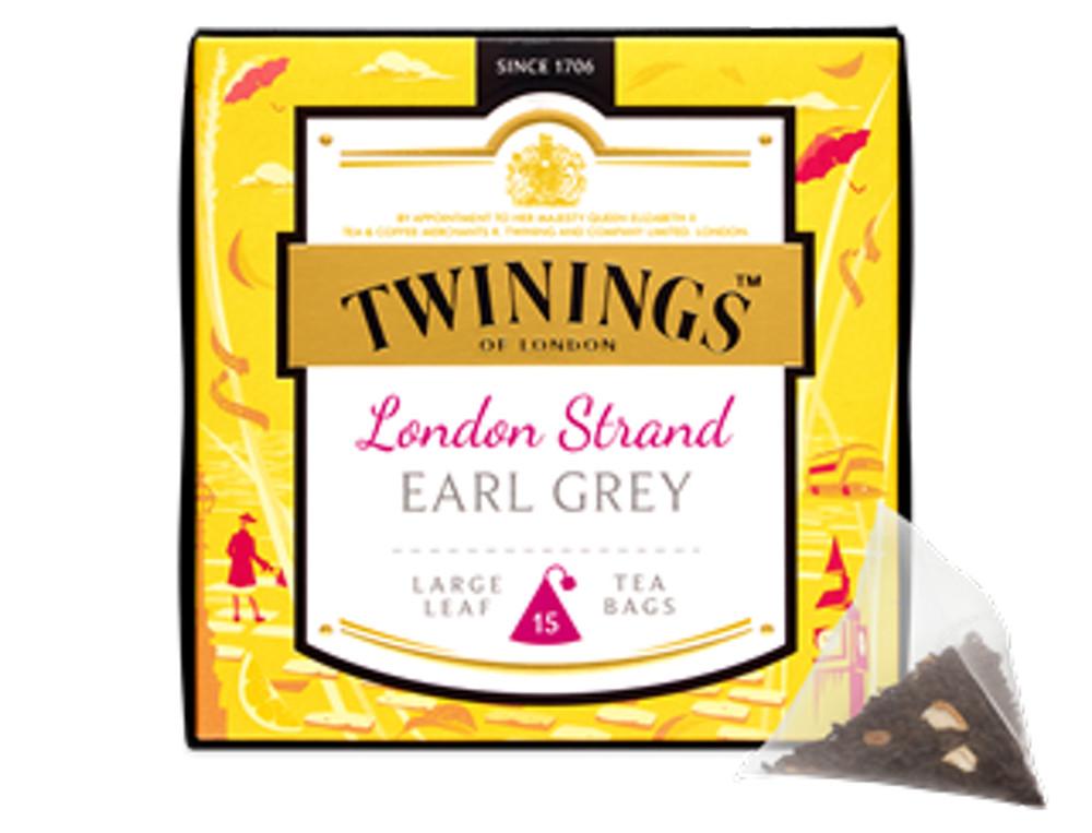 Twinings 영국 트와이닝 디스커버리 컬렉션 런던 스탠드 얼 그레이 - 피라미드 티백 Discovery Collection London Strand Earl Grey - Pyr [원산지:영국]