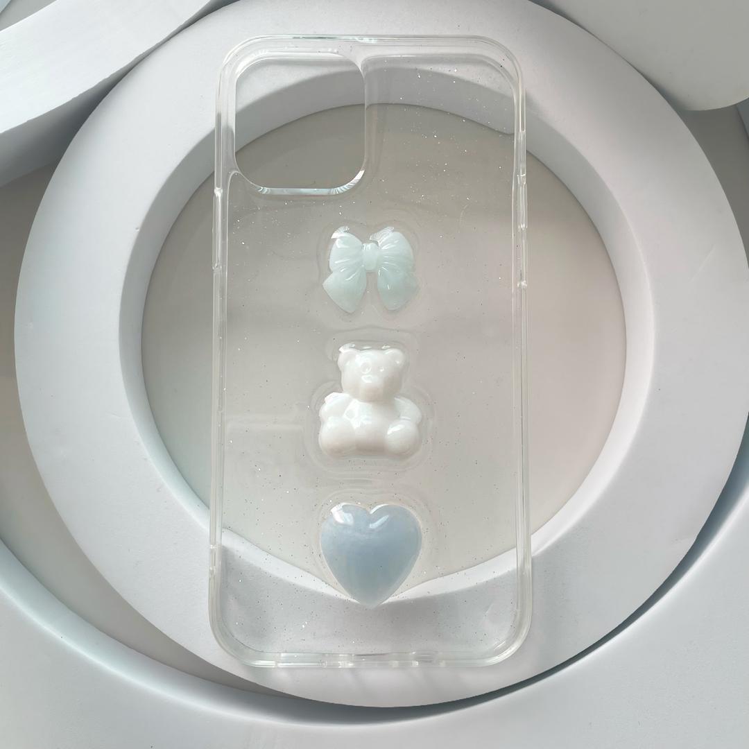 formform case no.3_cool color. 로브제 폼폼 레진 투명 젤하드 케이스