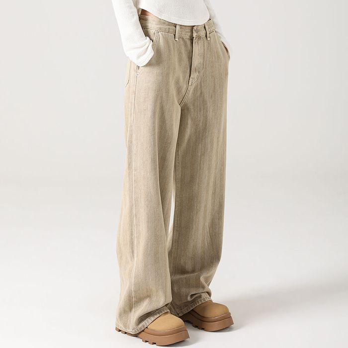 Herringbone wide pants - 5COL