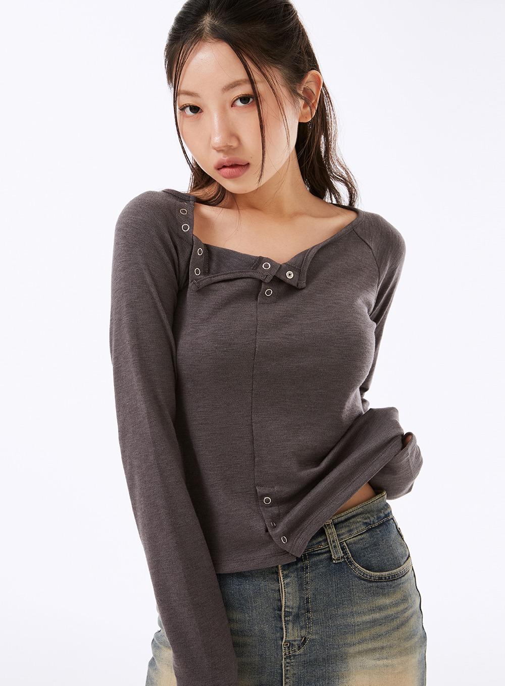 네비 소코드 버튼 유넥 긴팔티