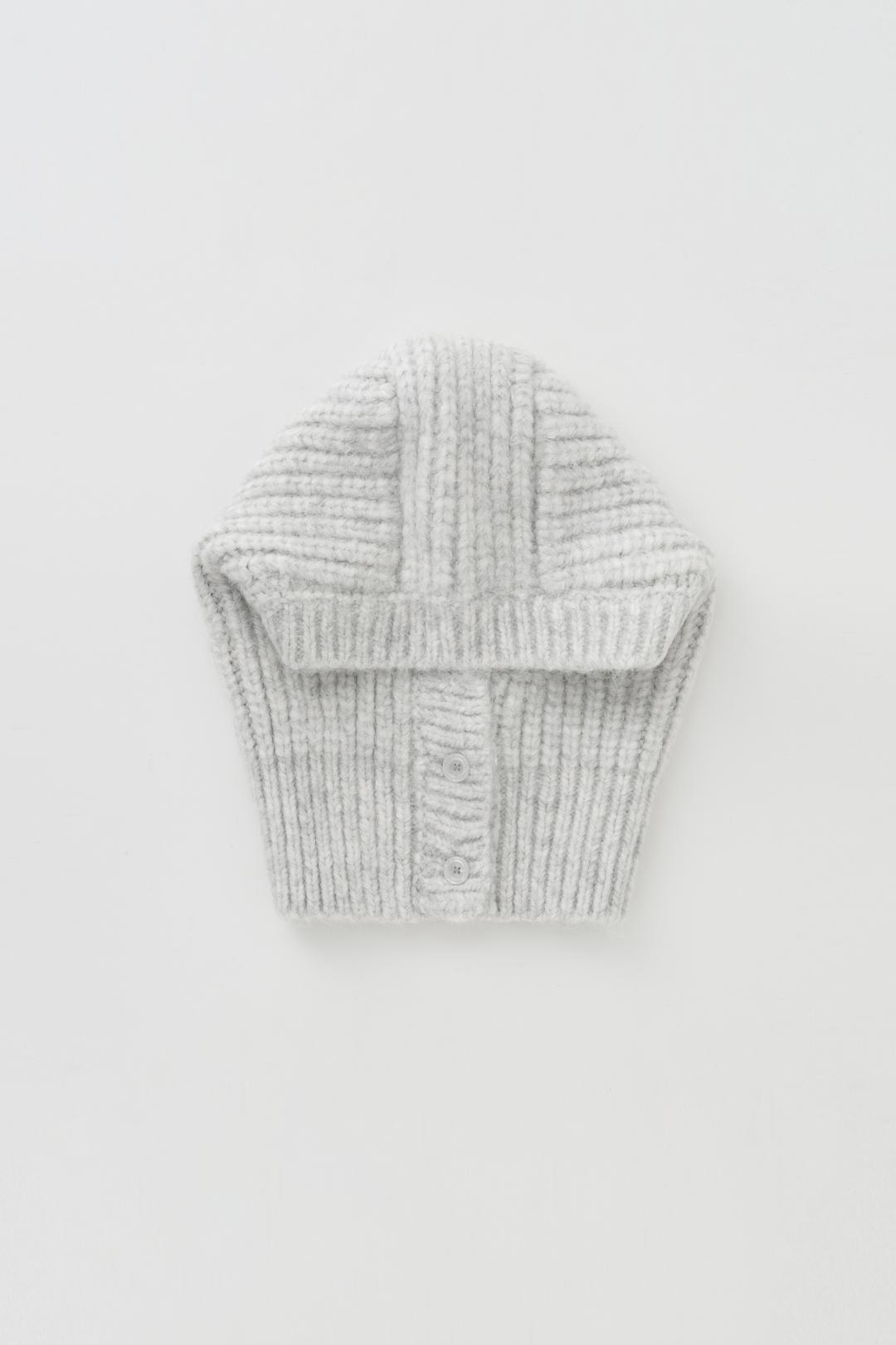 melange alpaca balaclava (snowgrey)