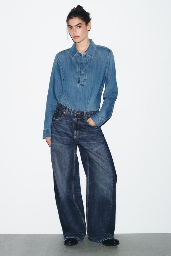 JEANS BALLOON OVERSIZE TRF TIRO ALTO