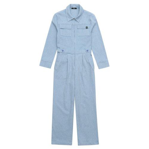 백레터링 테이핑 허리밴딩 점프수트