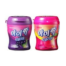 크라운 마이쮸 자일리톨 복숭아 110g+포도 110g[총2개]