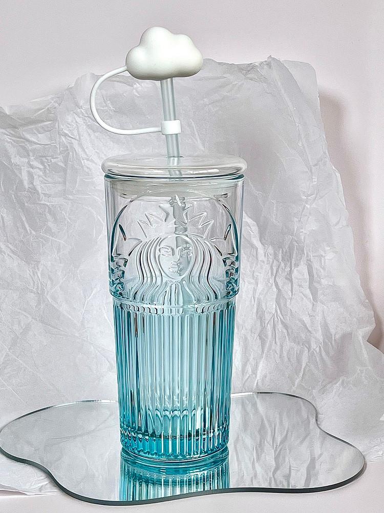 스타벅스 여름 md 2023 구름 콜드컵 빨대텀블러 유리텀블러 550ml
