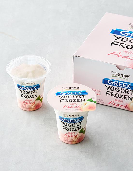 [상하목장] 그릭요거트 프로즌 복숭아 파르페 아이스크림 220mL X 4개입