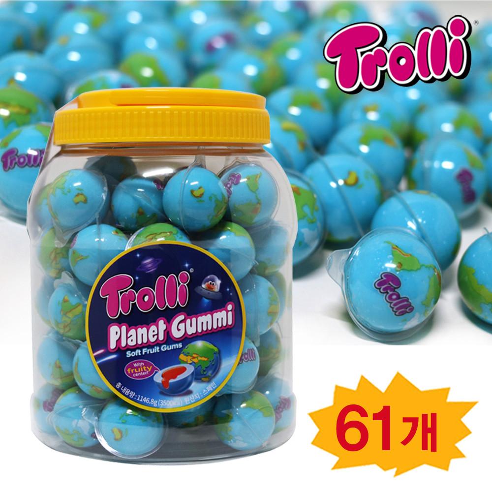 트롤리 지구젤리 18.8g X 61개 지구본 유튜브 인기 젤리