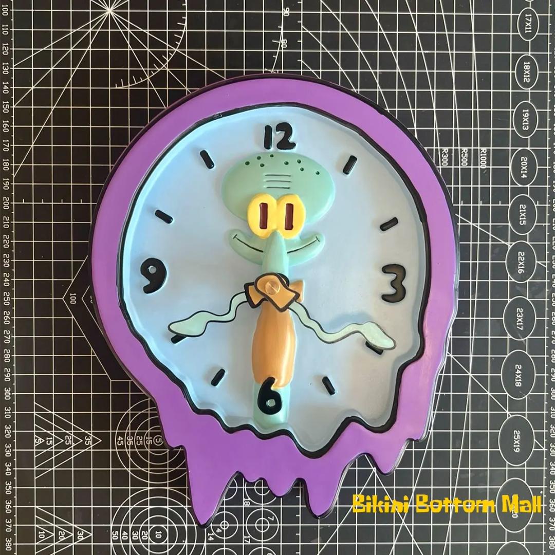Squidward Melting Clock