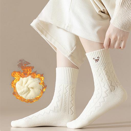 [5+5] 수족냉증해결 포근한 도톰 곰돌이양말