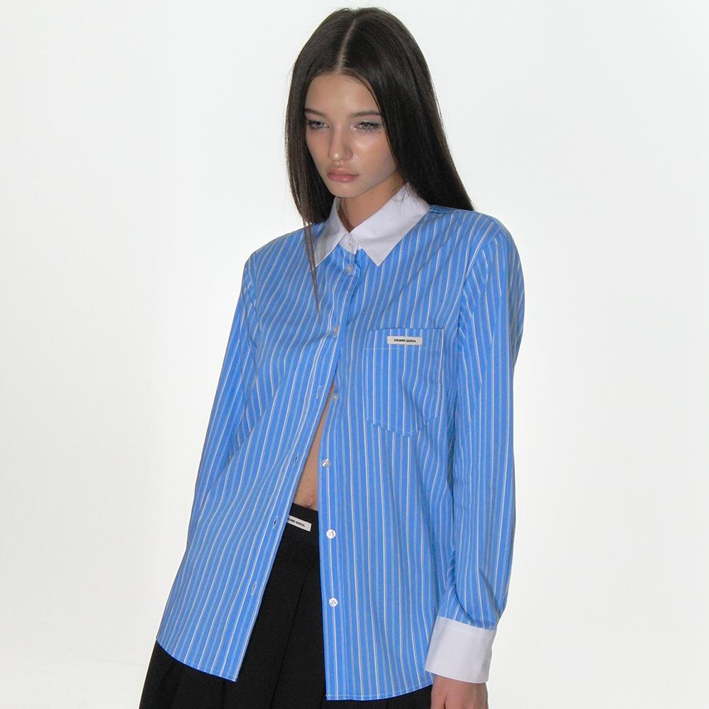STRIPED POCKET SHIRT_BLUE