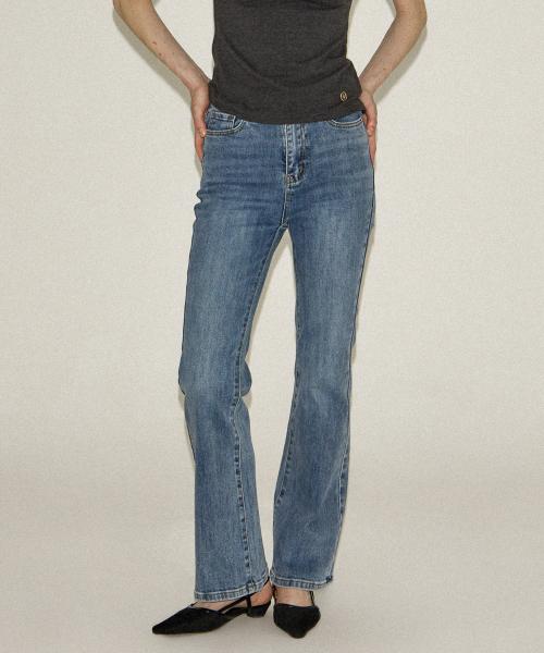 French Flare Jean_ Blue