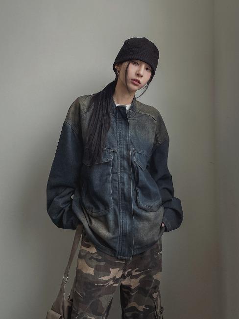 어반 빅포켓 워싱 데님 자켓