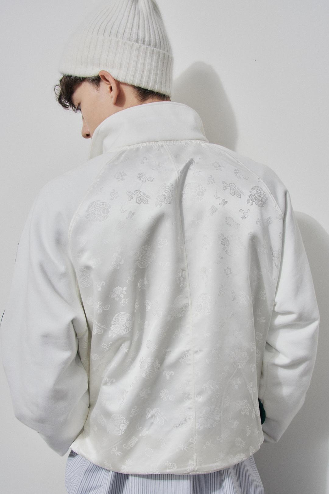 한복 스웻 셋업 집업 - 화이트