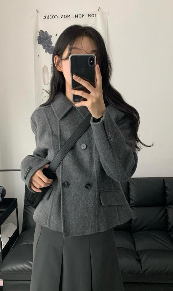 handmade wool double jk (3C)