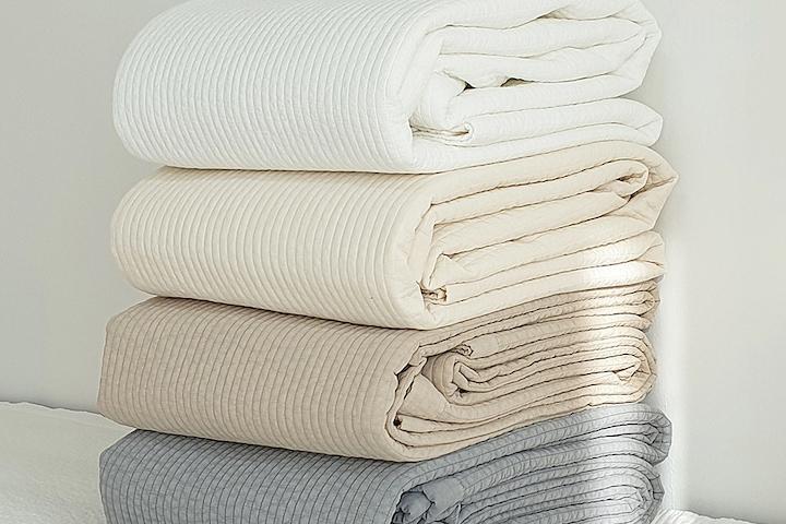 넉넉한 모노톤 60수 순면 피그먼트 이불 침대패드 고정밴드