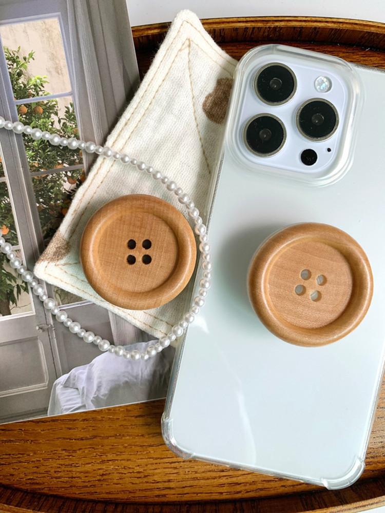 심플 우드 버튼/단추 스마트톡