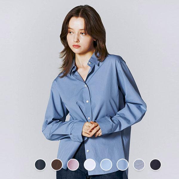 [현대백화점][지오다노]343901 여 포플린 셔츠05343901