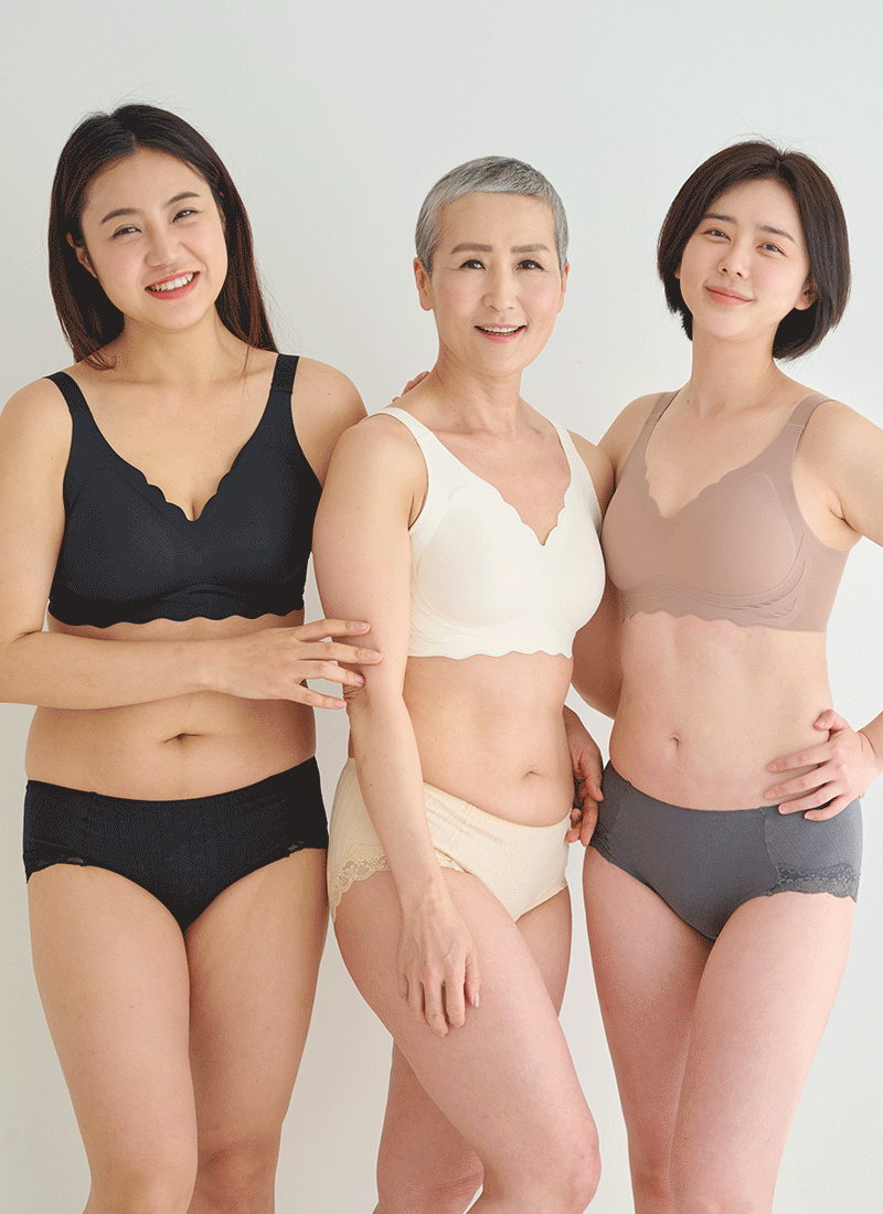 [브라] 가슴휴가 굿사이즈 패드일체형 브라, ~6XL