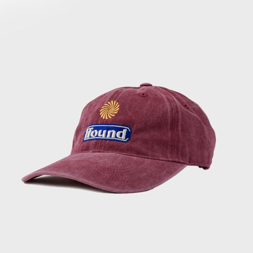 FFOUND3 STONE WASHED BALL CAP - BURGUNDY