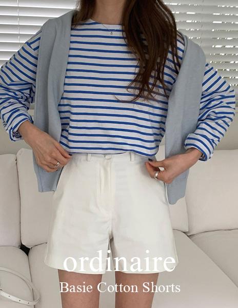 [ganaesra made] 베이시 코튼 쇼츠 (3color/XS-L/단독주문시당일발송)