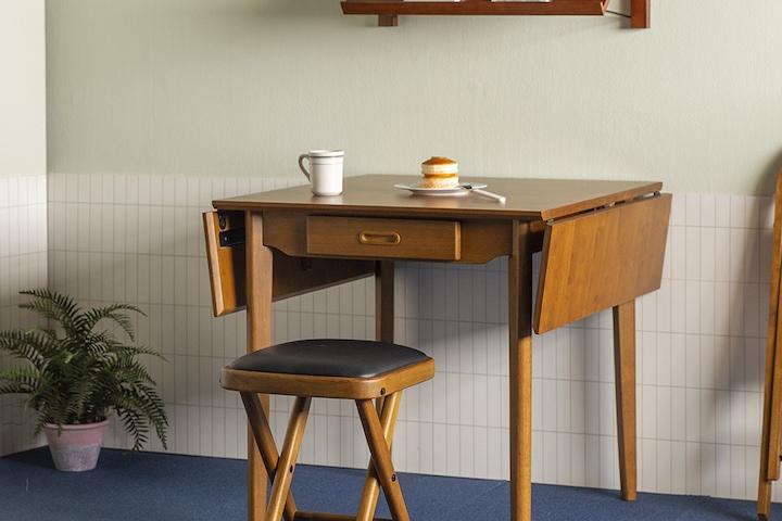 [쿠폰]나탈리 원목 접이식 확장형 테이블 750~1200