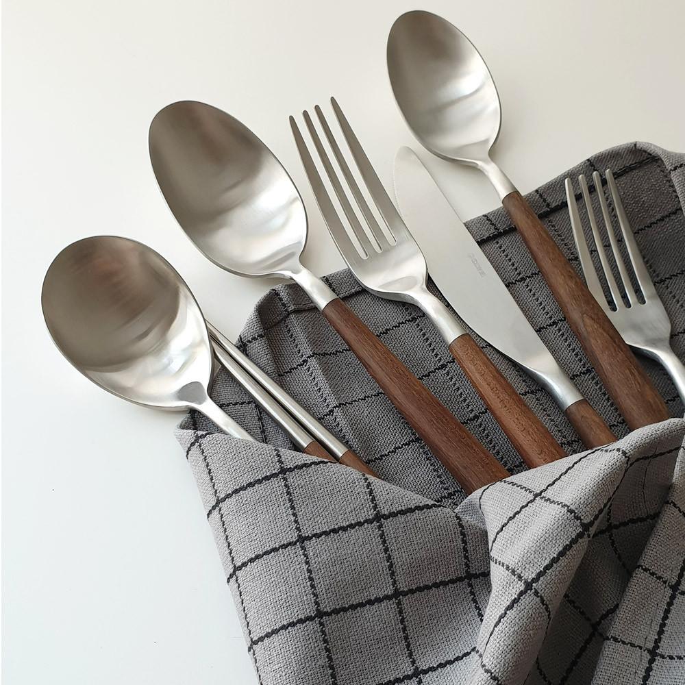 골든벨 메이플우드 스푼 포크 나이프 커트러리 양식기 숟가락 젓가락 수저세트 10종
