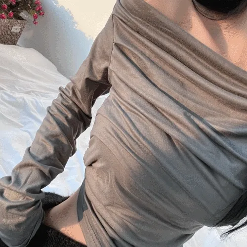 [핏/퀄보장] royal glam shirring T