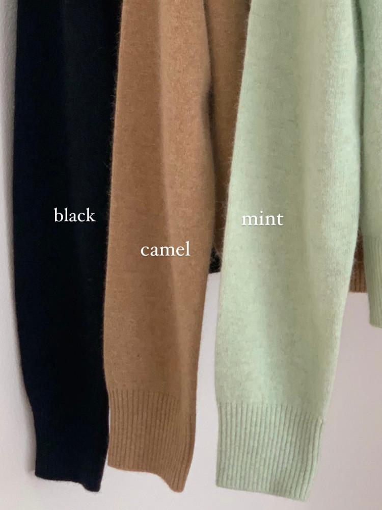 인더바즈제작 투버튼 폭스 가디건 [3컬러]