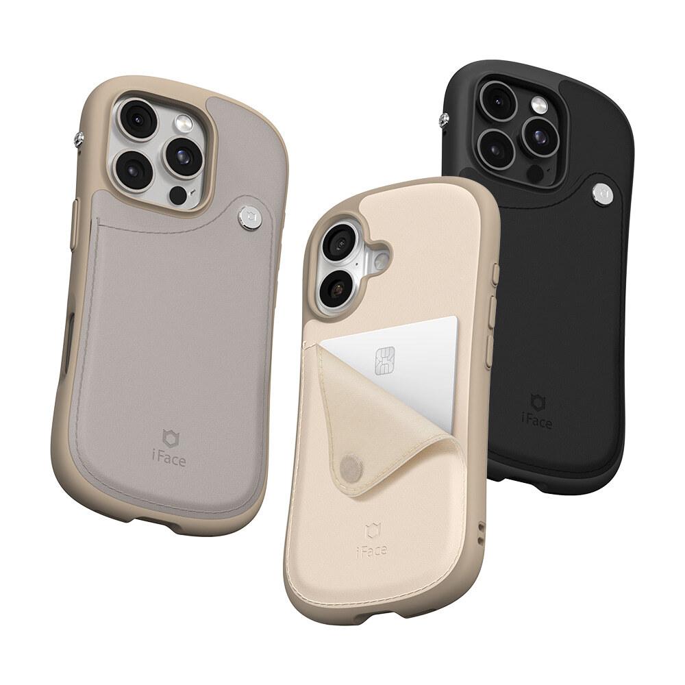 아이페이스 아이폰 16 시리즈 퍼스트클래스 카드 수납 일체형 슬림 가죽 케이스