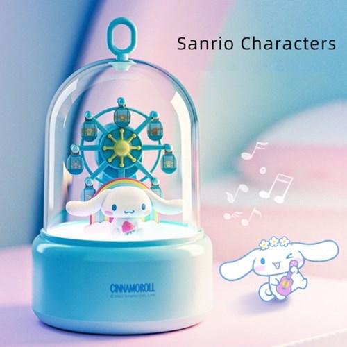 산리오 시나모롤 헬로키티 수면유도등 오르골 대관람차 무드등