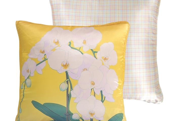Orchid cushion cover 난초 쿠션 커버